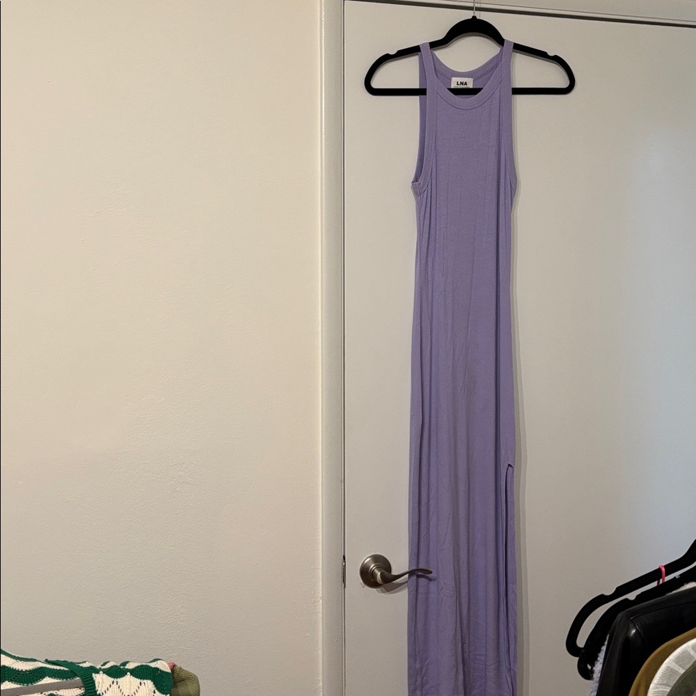 LNA Lavender Sleeveless Maxi Dress